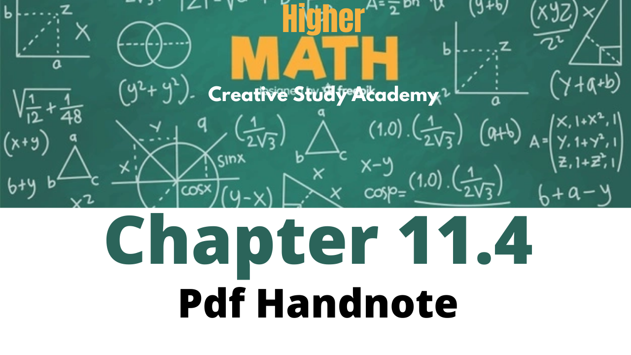SSC Higher Math Chapter 11.4