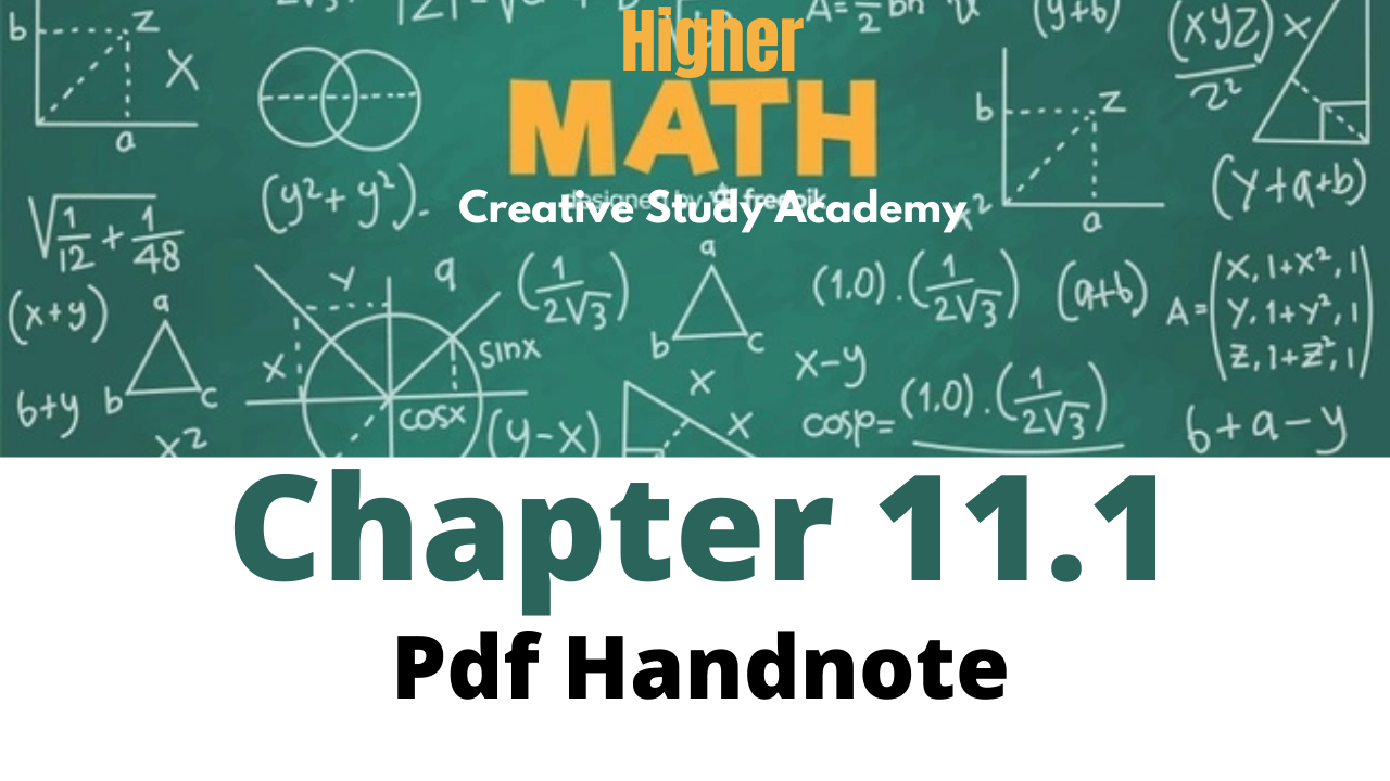 SSC Higher Math Chapter 11.1