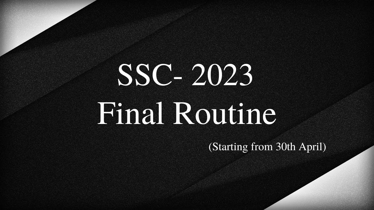 SSC- 2022 Final Routine Creative Study Academy