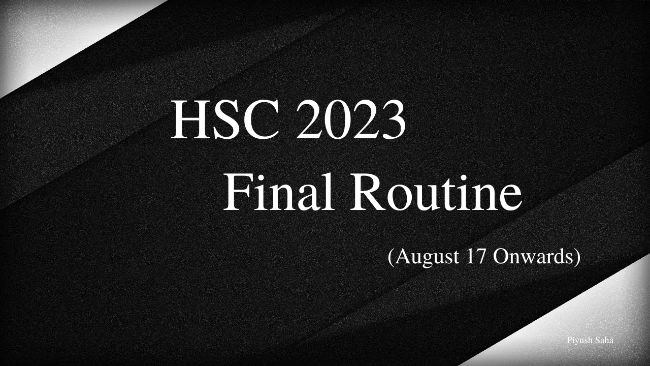 HSC_2023_Routine_Creative_Study_Academy